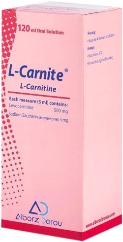 ال-کارنیتین  100mg/1mL,120mL محلول خوراکی