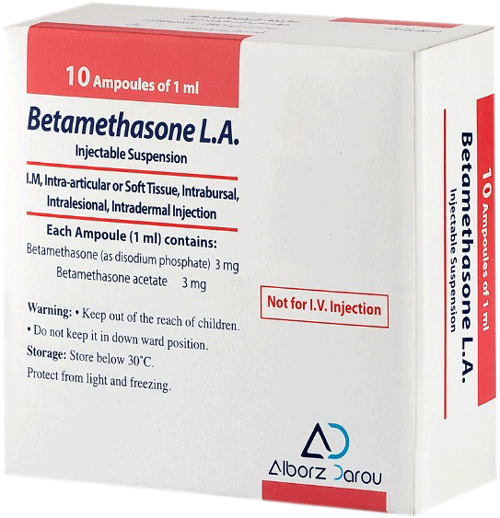 بتامتازون ال آ  3mg/3mg/1mL,1mL سوسپانسیون تزریقی