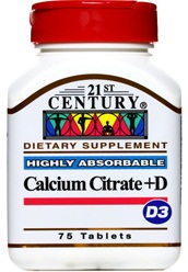 مکمل رژیمی کلسیم سیترات + ویتامین دی قرص