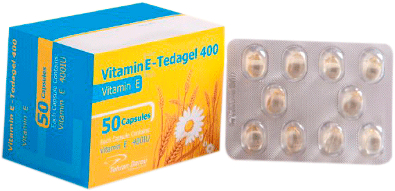 ویتامین ای - تداژل 400 کپسول