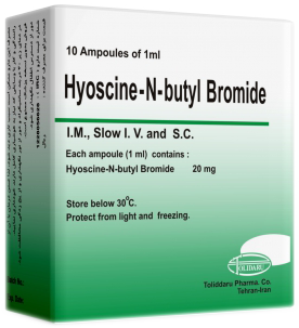 هیوسین-ان-بوتیل بروماید  20mg/1mL,1mL تزریقی