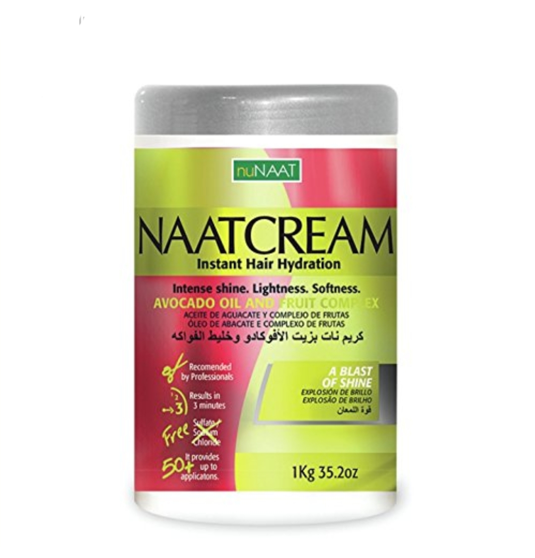 فراورده های حالت دهنده ،نرم کننده وتثبیت کننده آرایش مو (کرمها ، لوسیونها وروغنها) NUNAAT Naatcream hair Cream Avocado