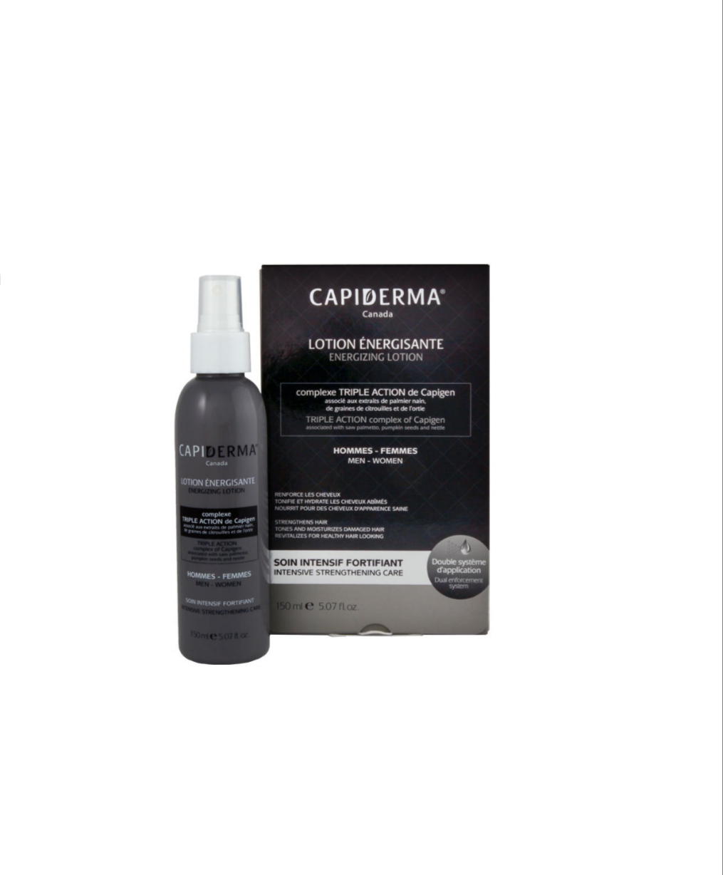 فراورده های حالت دهنده ،نرم کننده وتثبیت کننده آرایش مو (کرمها ، لوسیونها وروغنها) CAPIDERMA energizing lotion