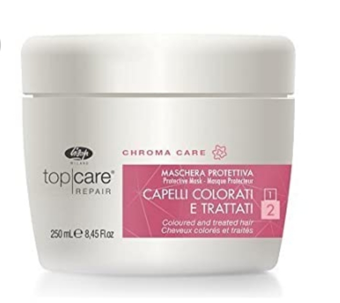 فراورده های حالت دهنده ،نرم کننده وتثبیت کننده آرایش مو (کرمها ، لوسیونها وروغنها) LISAP Top care repair chroma care protective mask 250 ml