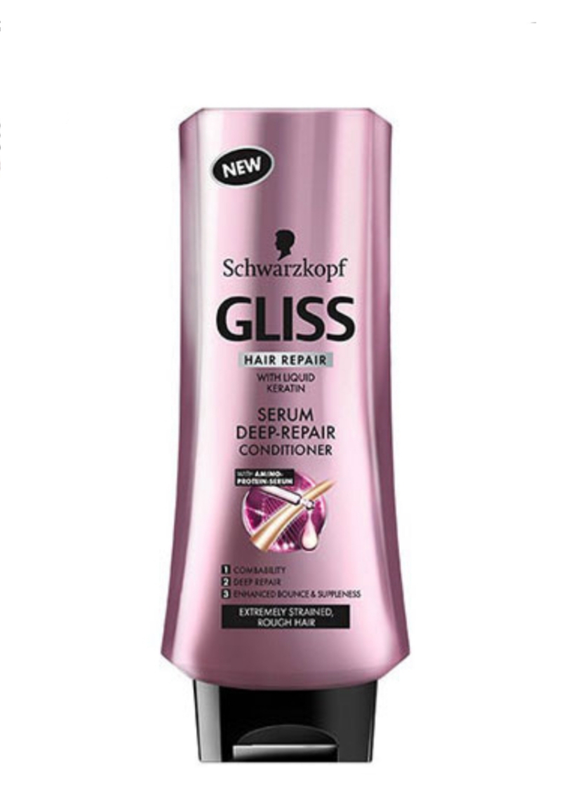 فراورده های حالت دهنده ،نرم کننده وتثبیت کننده آرایش مو (کرمها ، لوسیونها وروغنها) GLISS Conditioner serum Deep Repair packaging 02