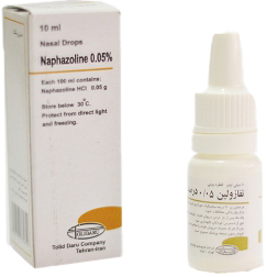 نفازولین هیدروکلراید  0.05%,10mL قطره محلول بینی