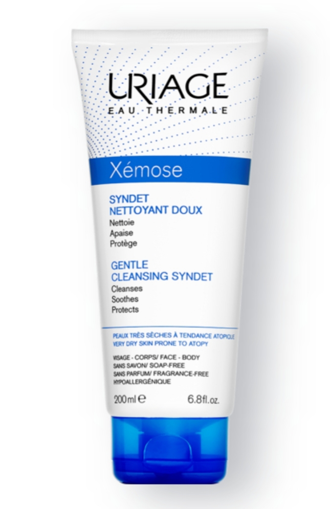 فراورده های پاک کننده آرایش از چشمها وصورت URIAGE Xemose Gentle Cleansing Syndet (Xemose Syndet Nettoyant Doux)