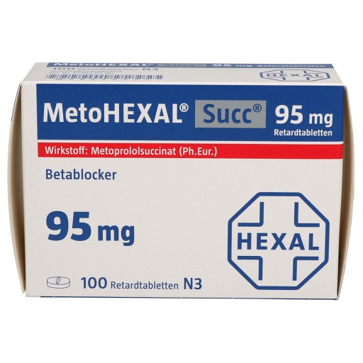 متوپرولول سوکسینات 95mg قرص پیوسته رهش خوراکی