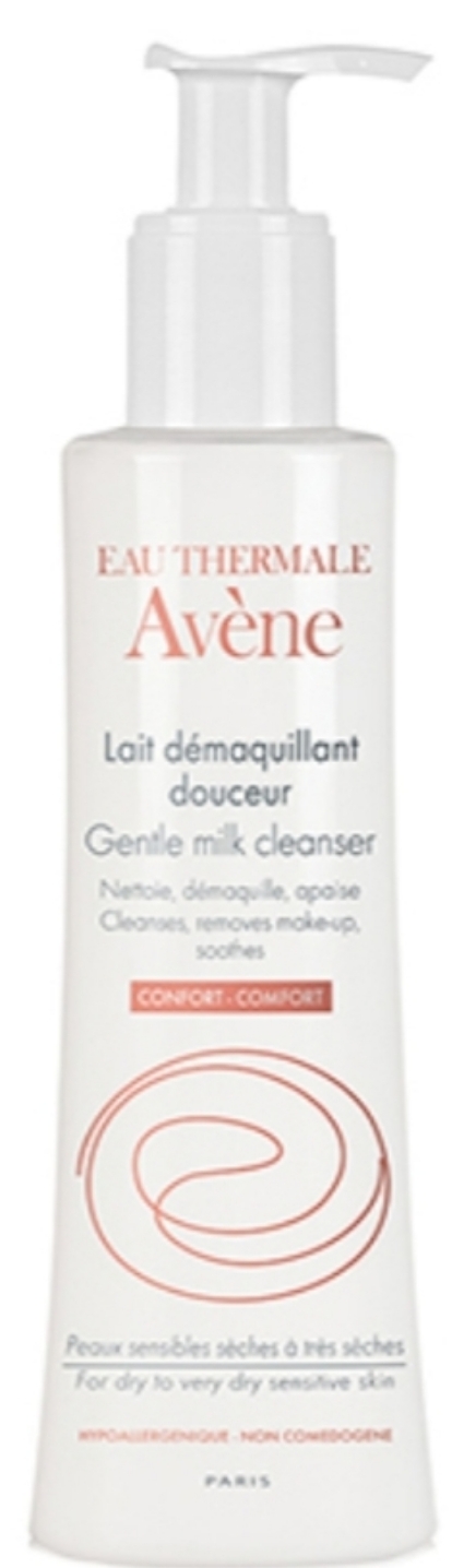 فراورده های پاک کننده آرایش از چشمها وصورت AVENE Gentle Milk Cleanser for Normal to Dry Sensitive Skin ( Lait Demaquillant Douceur)