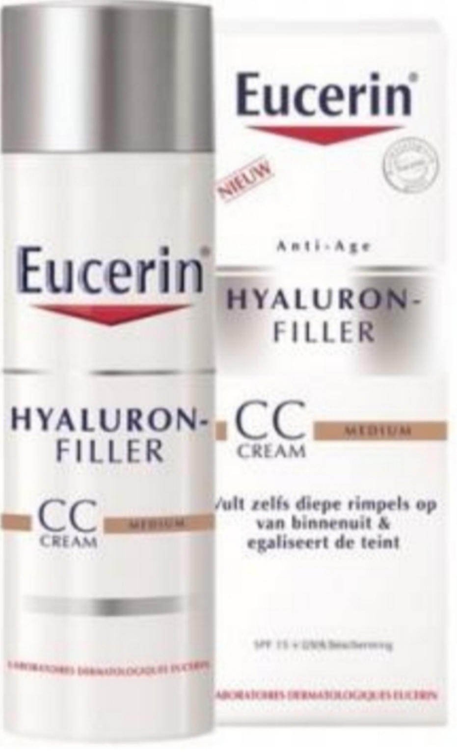 فراورده های ضد چروک EUCERIN hyaluron Filler CC Cream medium new package