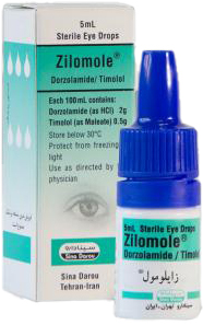 دورزولامیدهیدروکلرید/تیمولول مالئات  2%/0.5%/1mL,5mL قطره محلول چشمی